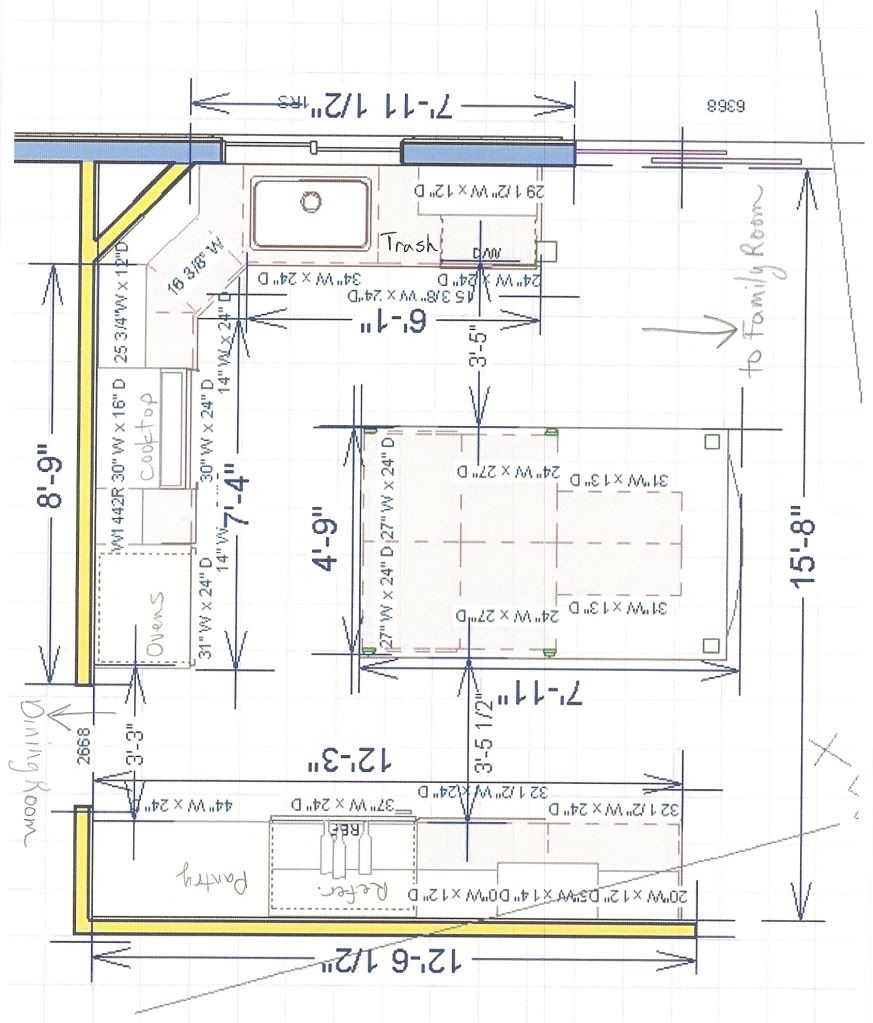 Kitchen Layouts Dimension - Home Christmas Decoration