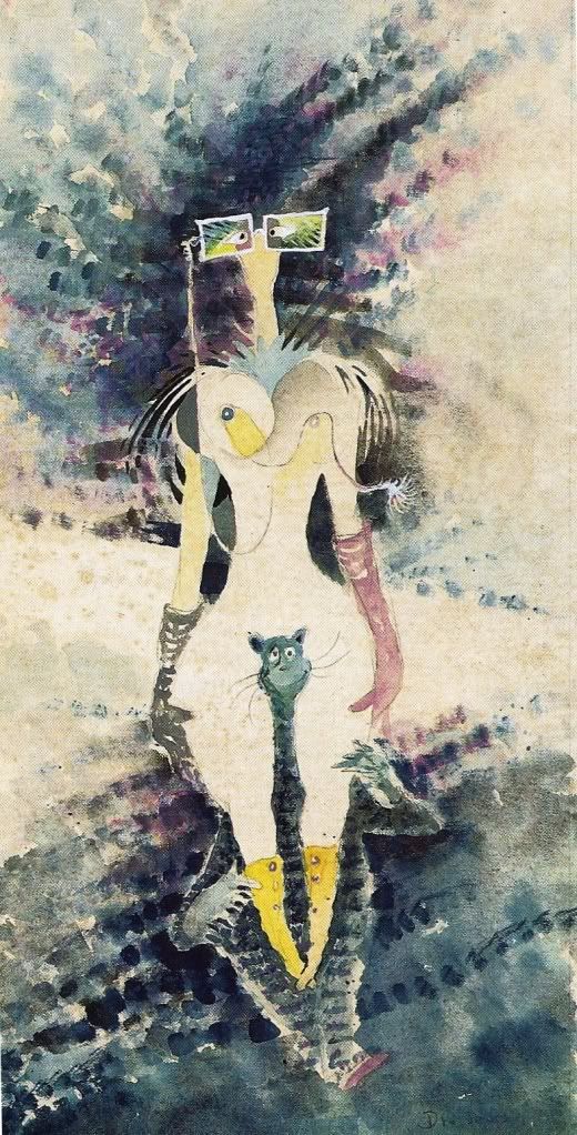 The Rather Old Myopic Woman Riding Piggyback on One of Helen's Many Cats, Seuss picture