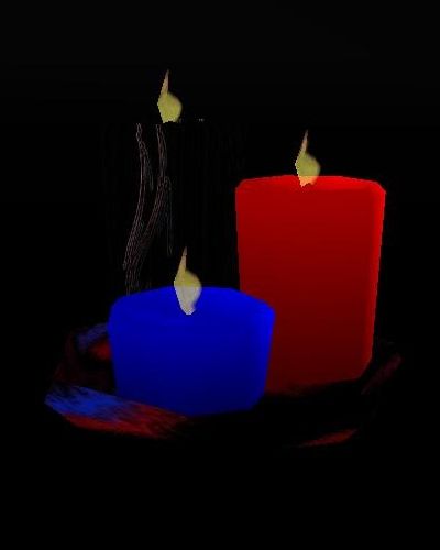 h product  631902, h red black blue candles