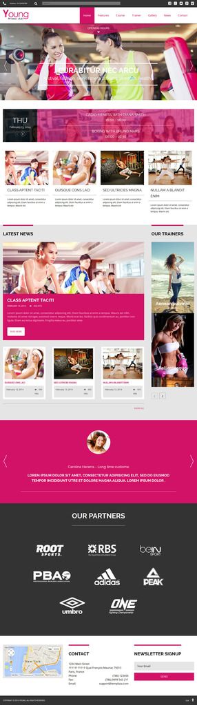 TZ Fitness - Joomla 3.x Template TZ Fitness - Joomla 3.x Template