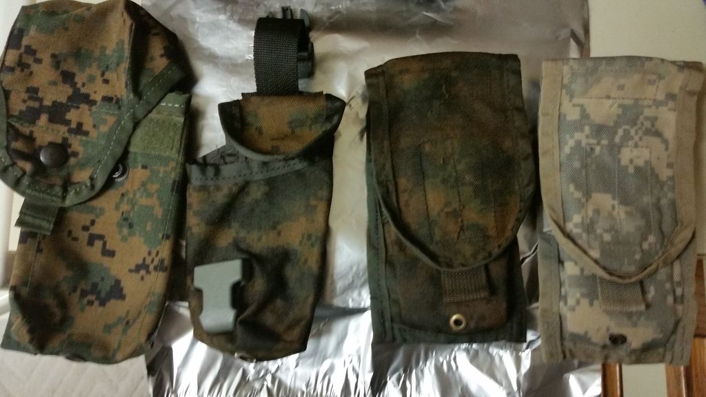 My first attempt to dye Surplus Digital UCP (ACU) to MARPAT (Woodland