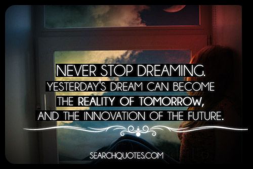 Never Stop Believing In Your Dreams