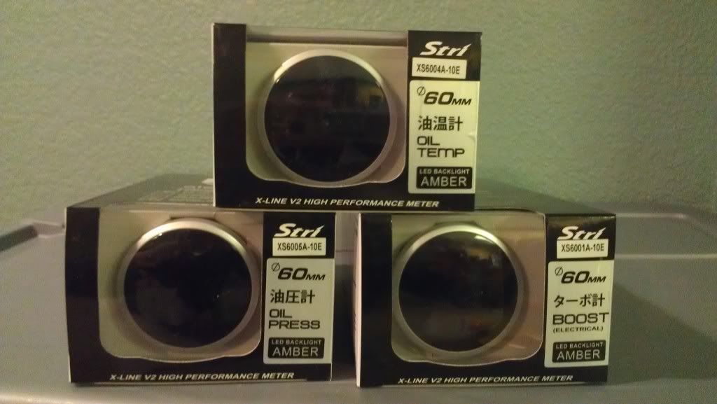 FS (For Sale) CA STRI X Line V2 60mm Gauges Boost, Oil Temp, Oil