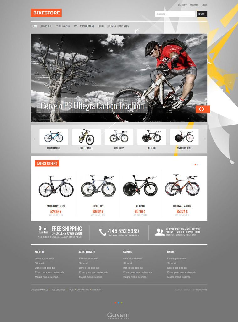 GK Bike Store - Joomla 3.x Template GK Bike Store - Joomla 3.x Template