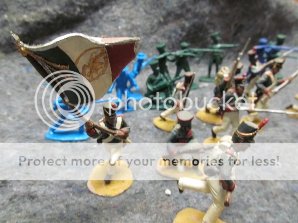 54mm 1/32 Scale ALAMO Painted Figure Lot Mexican Infantry Marx,Conte 