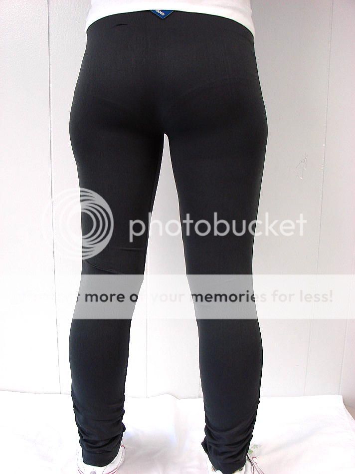 Sz M Womens Reebok Running Fitness Tights Pants Gravel I31997