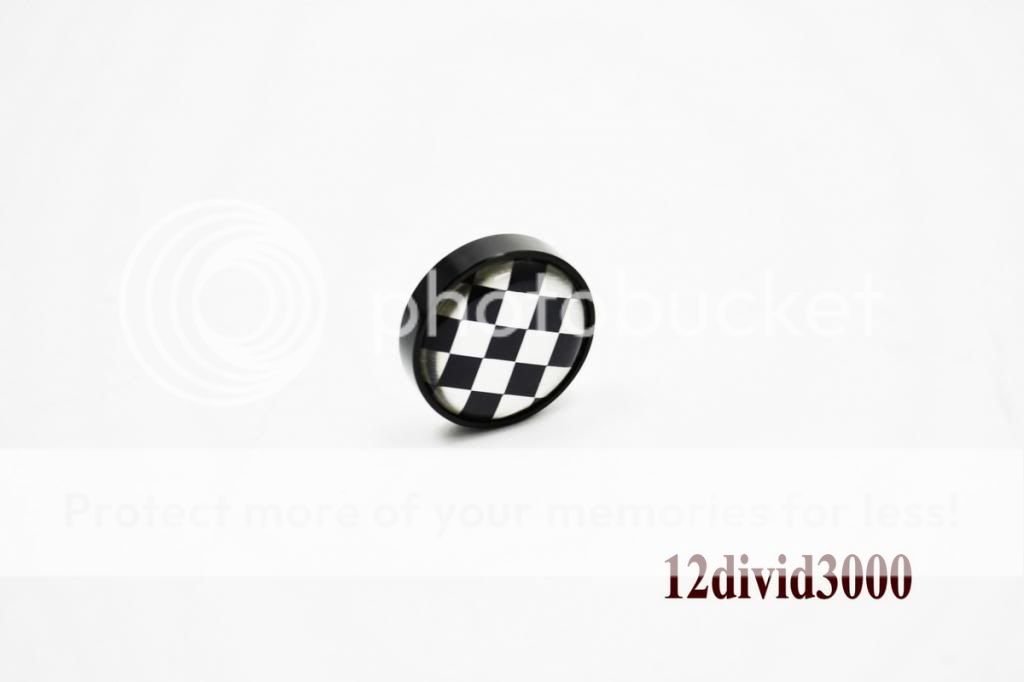 Checker Engine Start Button Emblem Fit Mini Cooper s JCW R55 R56 R57 R60